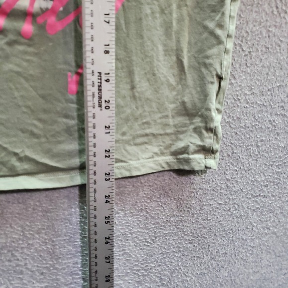 Britney Spears Women Top Small Green Oversized T-Shirt H&M Short Sleeve Tee - Picture 2 of 6